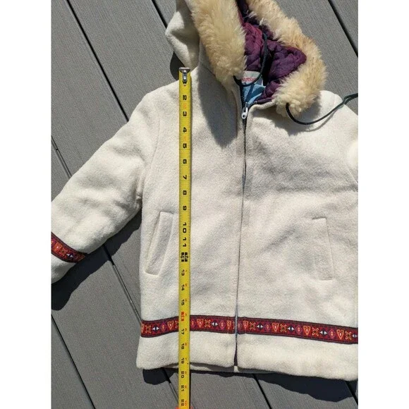 Vintage Hudson's Bay Wool Children's / Kids Parka Coat - "Baymart" 1970s Sz 8-10 - Picture 5 of 14
